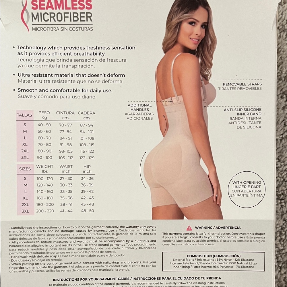 CYSM Black Strapless Thermal Shaper Sz M - Picture 2 of 5